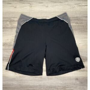 Vintage Silver Tag Nike Junior Boys Black Red Basketball Shorts Large No Pockets